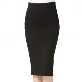 5XL Plus Size Women Pencil Skirts Autumn 2017 Elegant High Waist Bodycon Skirt Korean Fashion Elastic Work Office Skirt