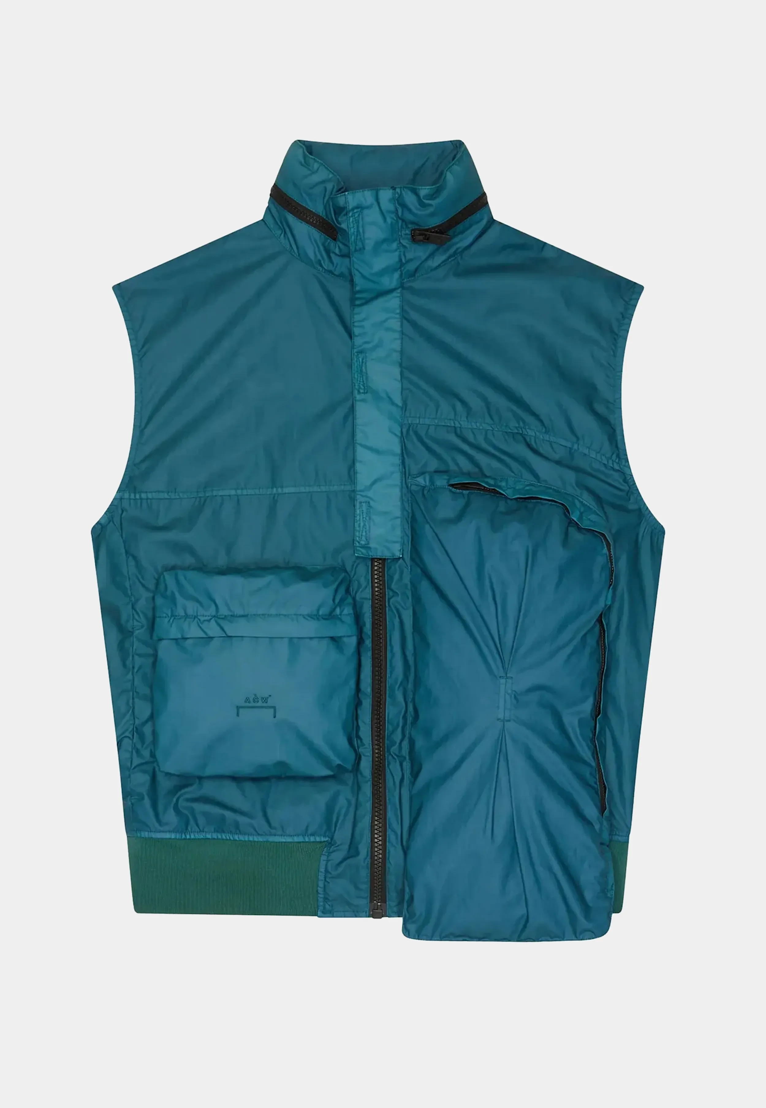 A Cold Wall Asymmetric Gilet Teal