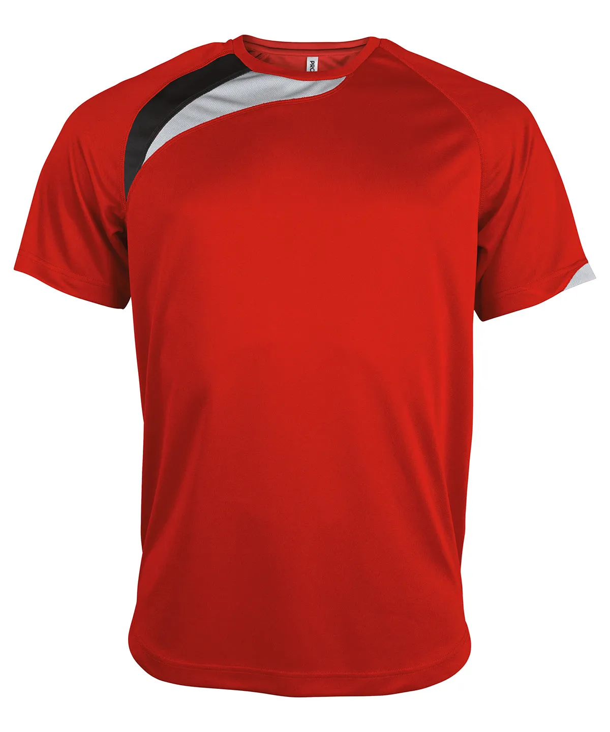 Adults short-sleeved jersey | Red/Black/Storm Grey