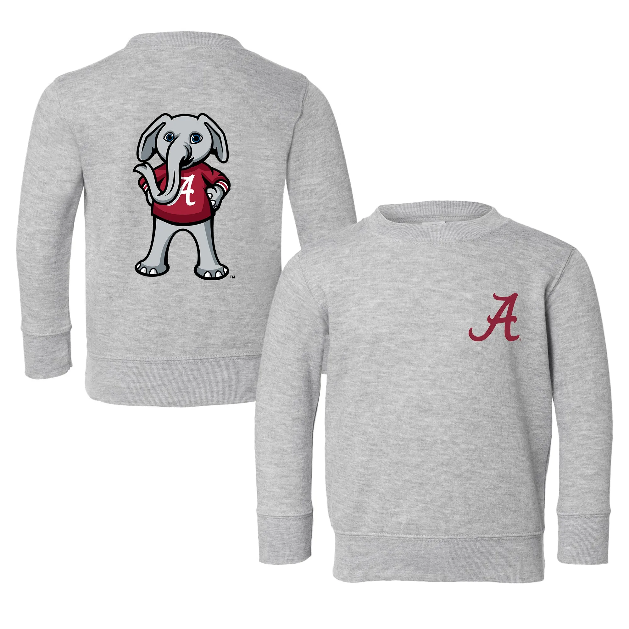 Alabama Crimson Tide Big Al Logo Toddler Crewneck Sweatshirt