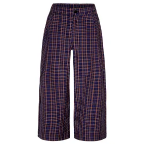 Alta Wide-Leg Checked Trousers