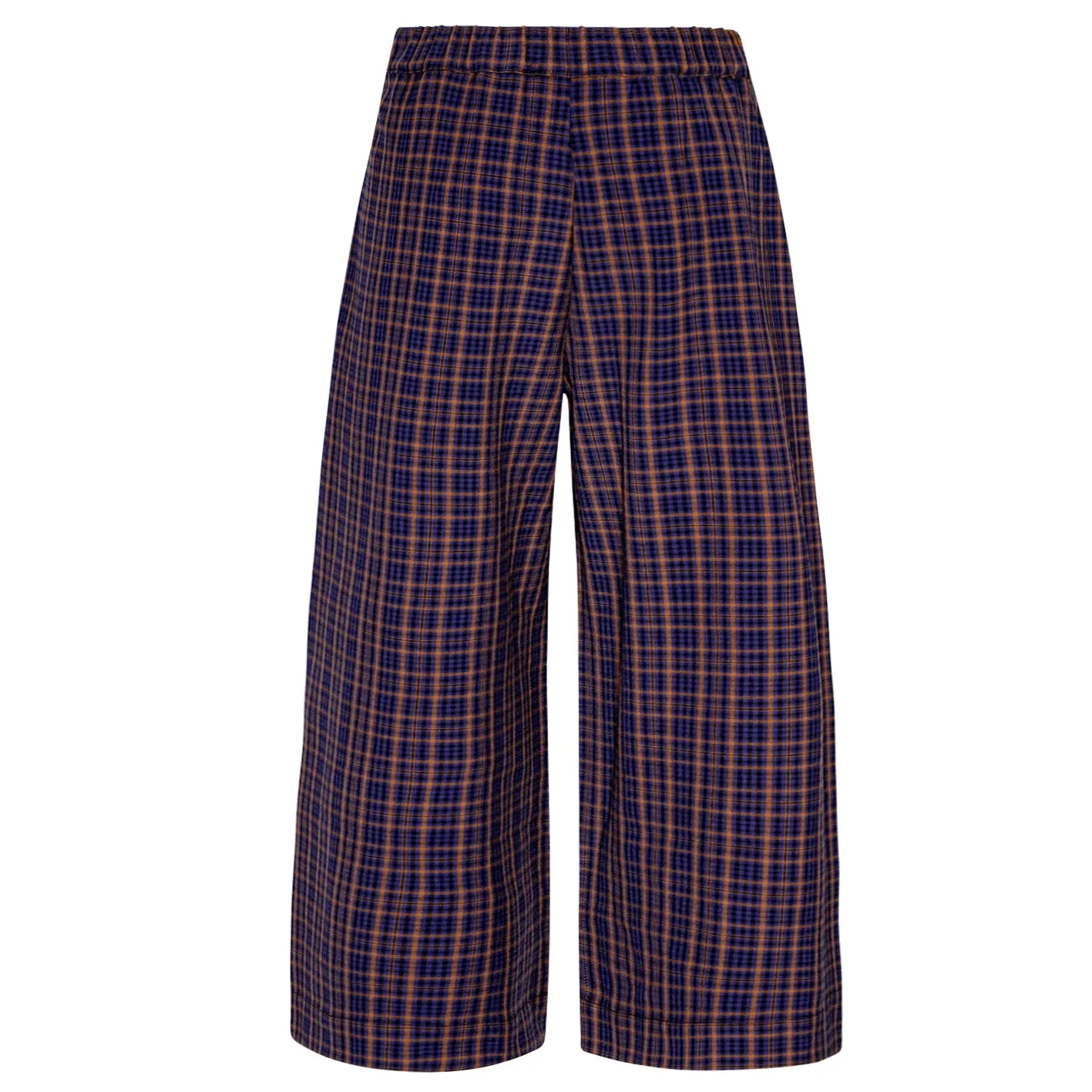 Alta Wide-Leg Checked Trousers