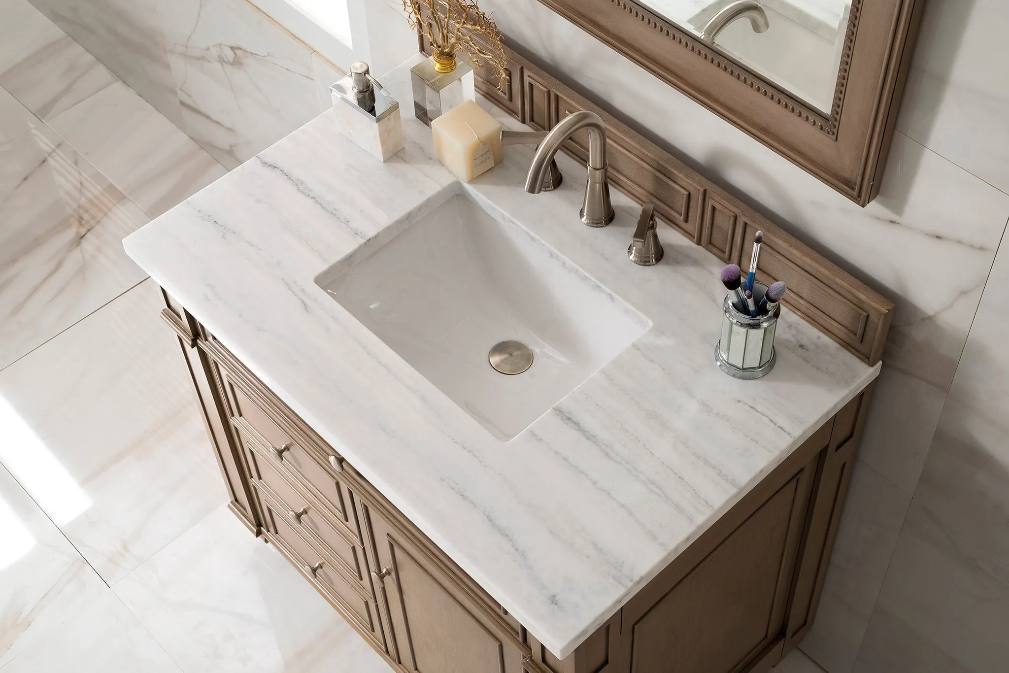 Bristol 36" Single Vanity in Whitewashed Walnut