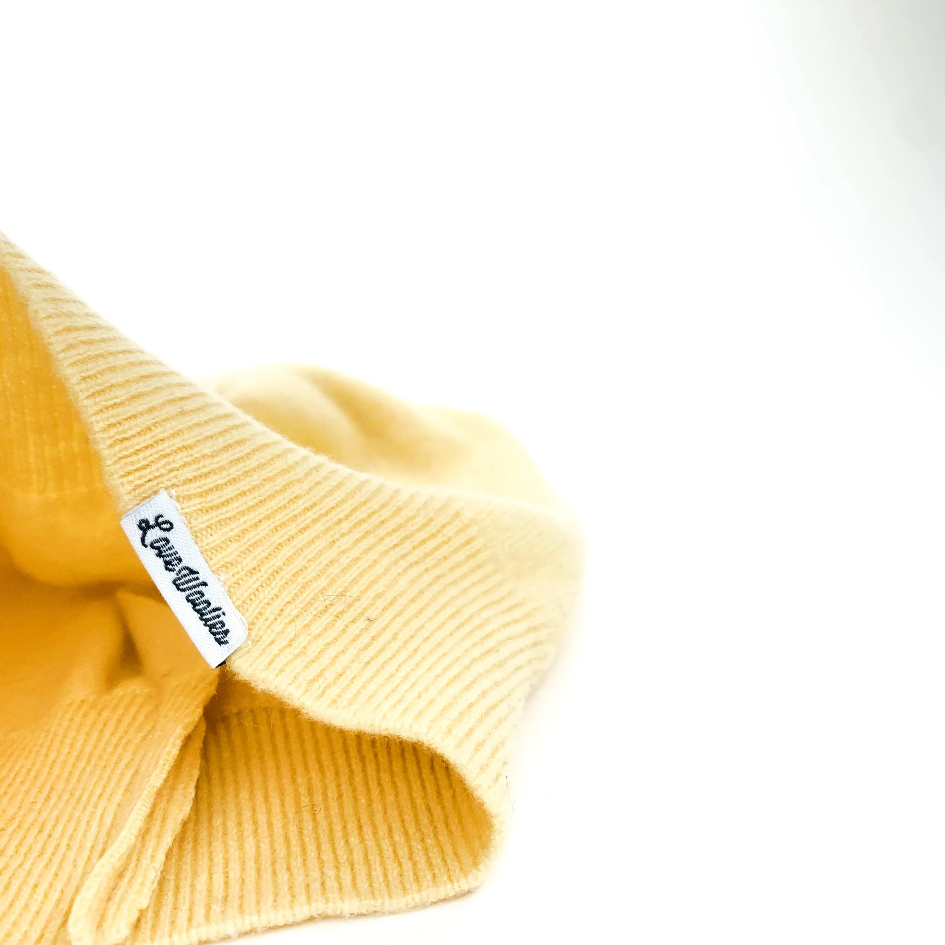 CASHMERE BEANIE | Warm Yellow Sun