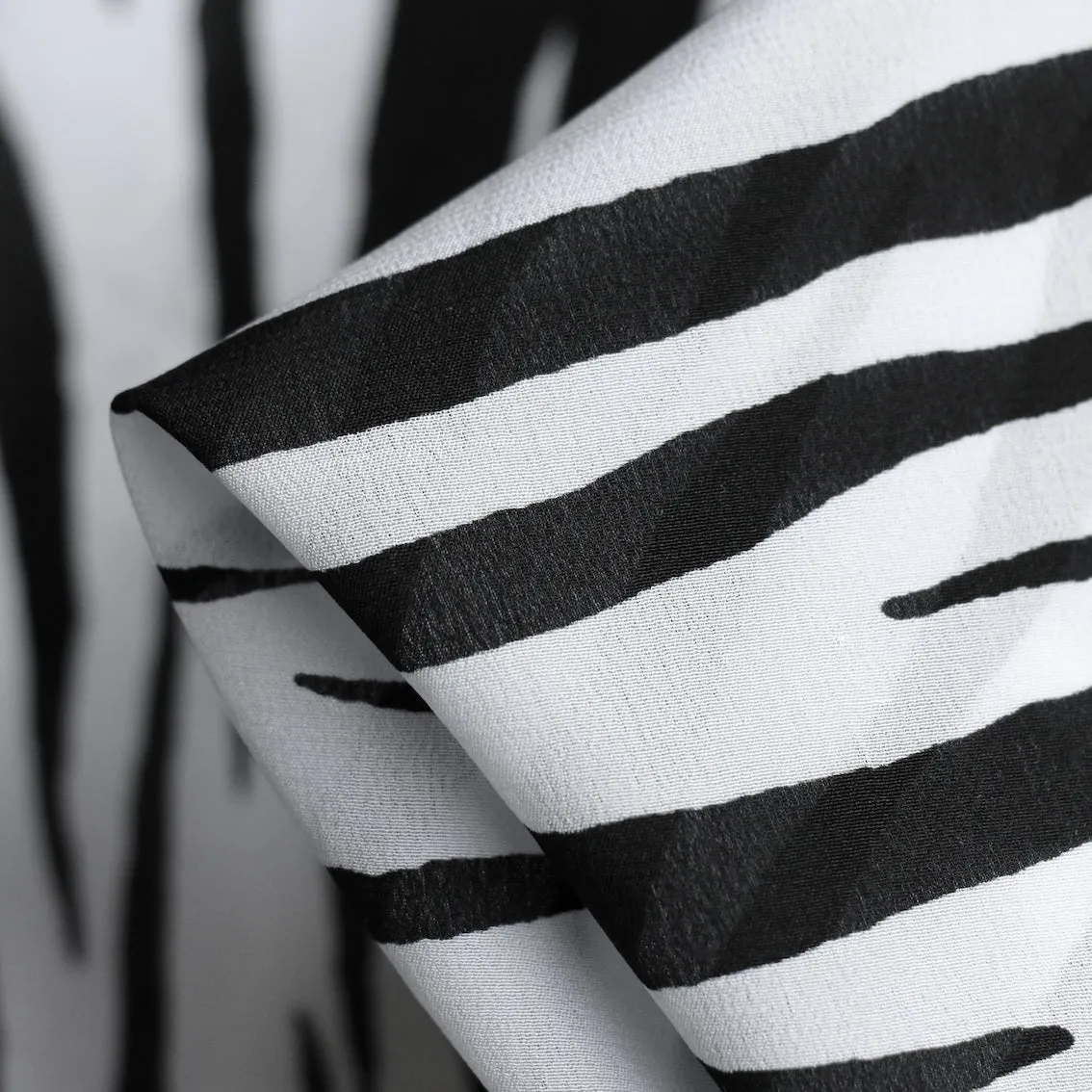 Cat Stripes - Silk Crepe De Chine