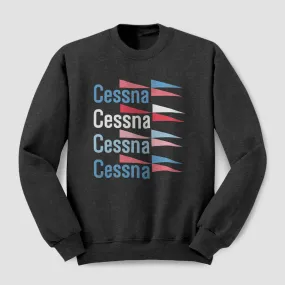 Cessna Vintage Logo Fade - Sweatshirt