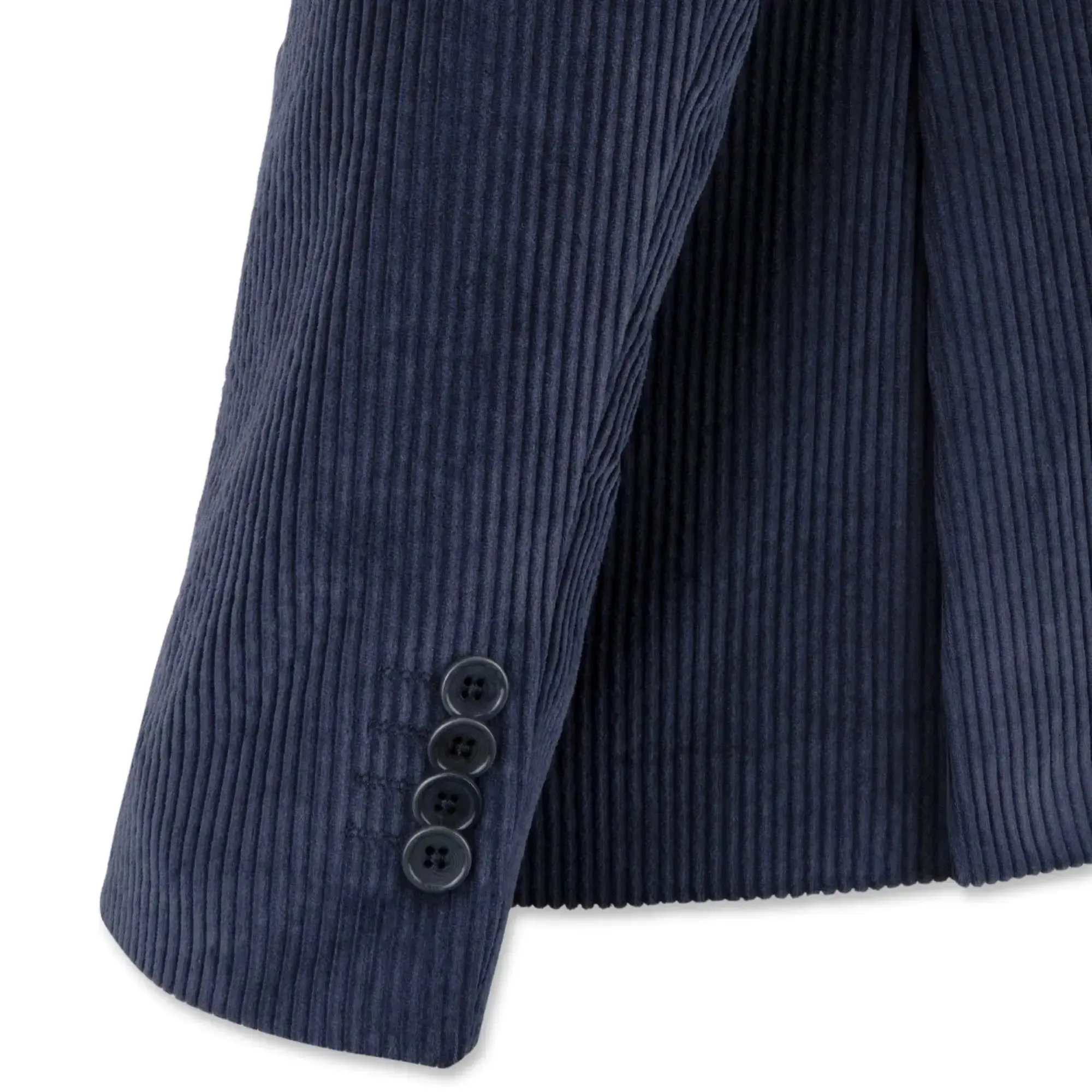 Cord Suit Jacket - Steel Blue