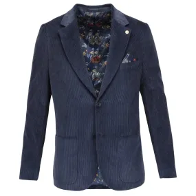 Cord Suit Jacket - Steel Blue