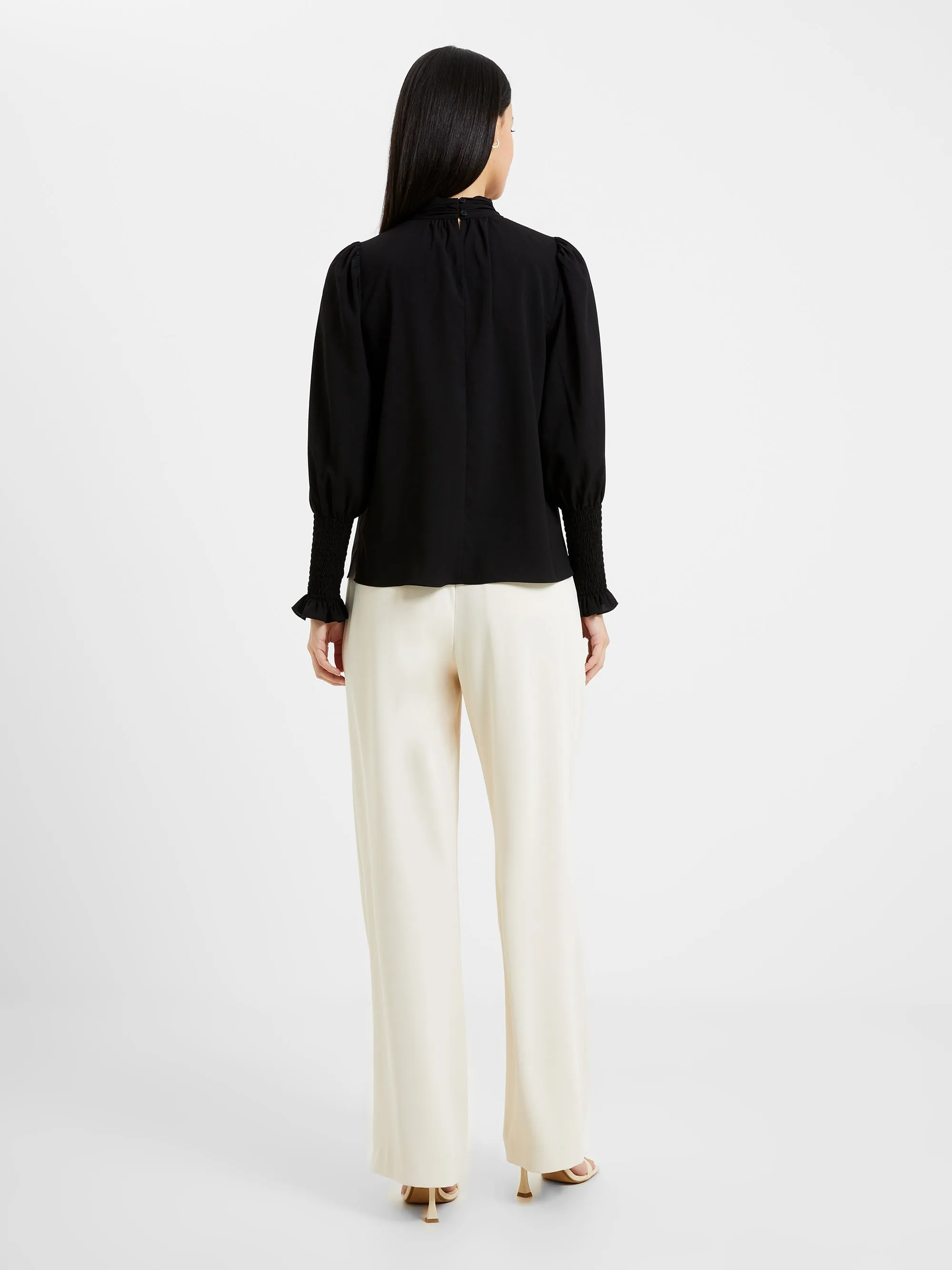 Crepe Light Keyhole Top