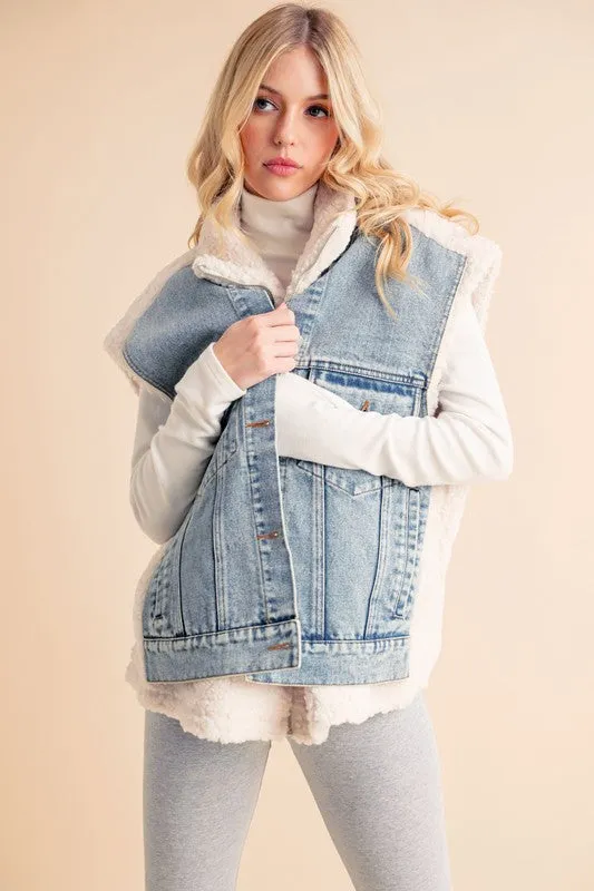 Denim & Wool Vest