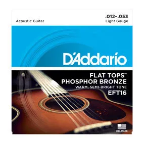 EFT16 Phosphor Bronze Flat Tops, Light, 12-53