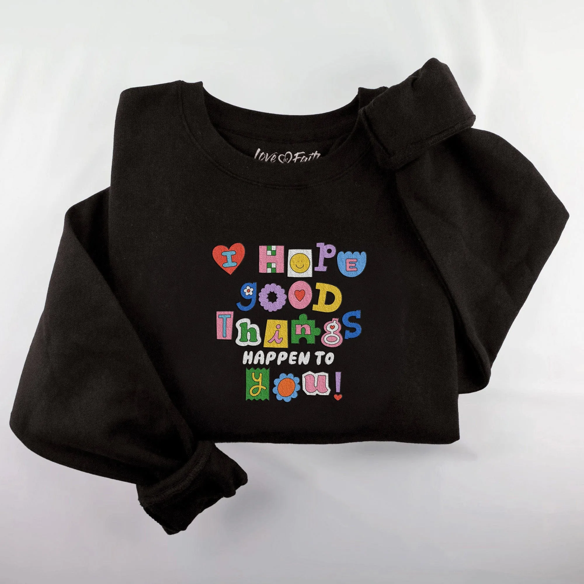 Embroidered Crewneck Sweatshirts