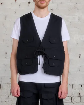 Engineered Garments Fowl Vest Cotton Brush HB Black