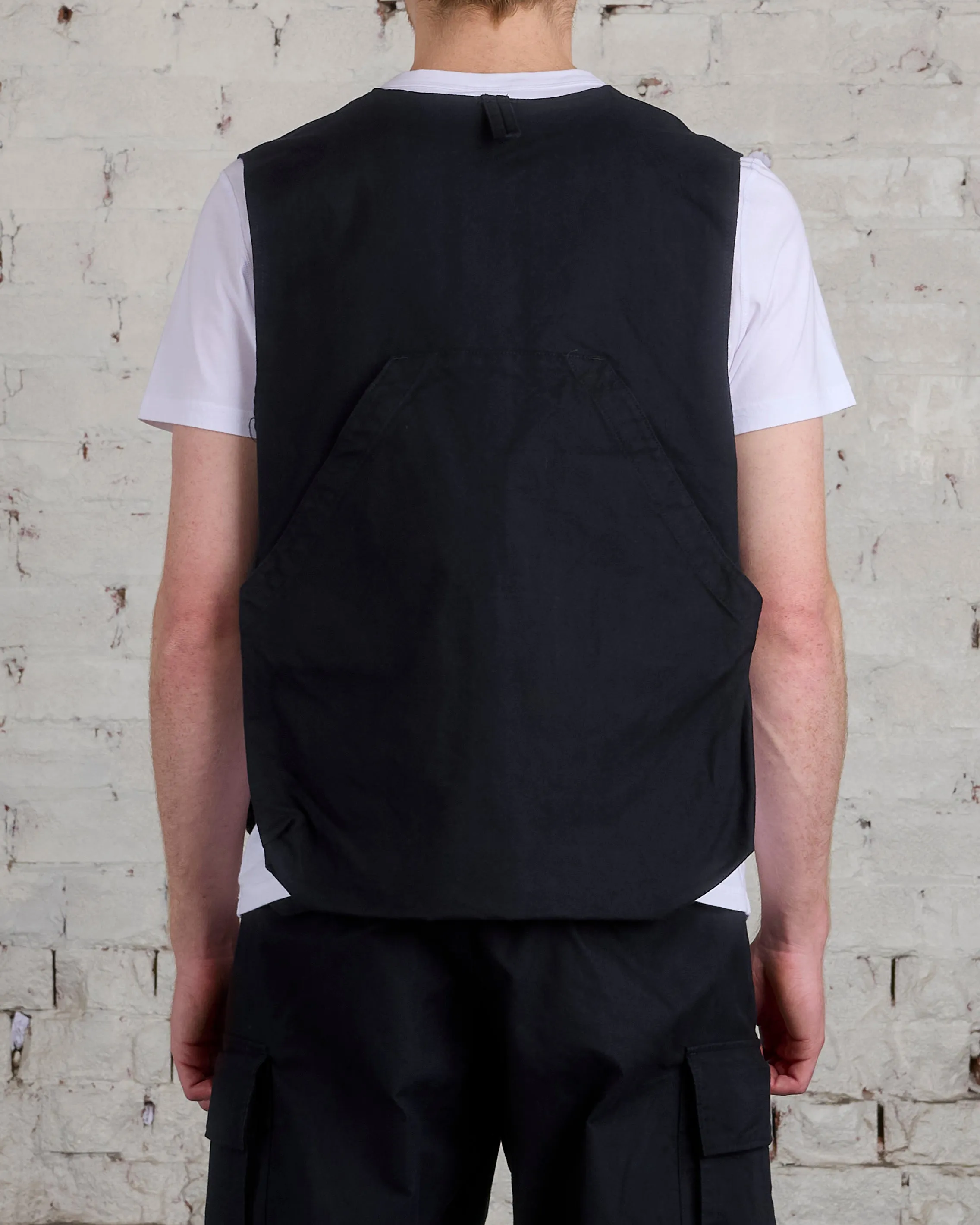 Engineered Garments Fowl Vest Cotton Brush HB Black