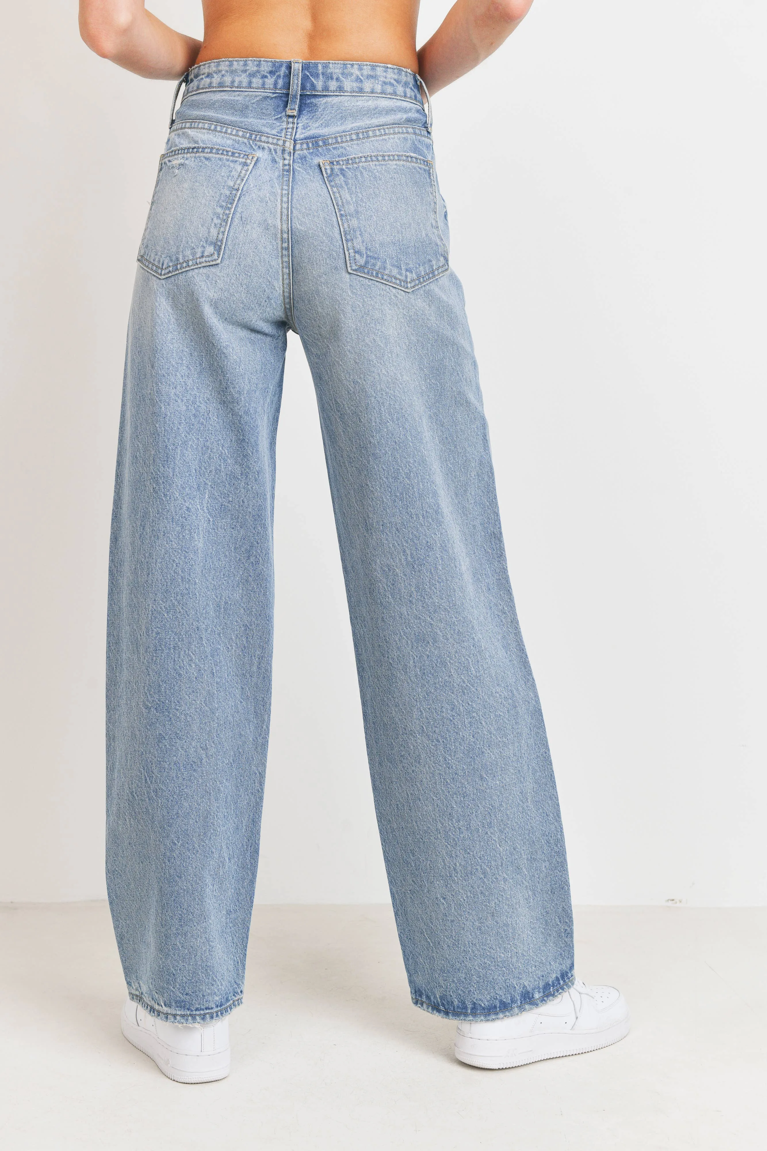 High Waisted Light Denim Jean