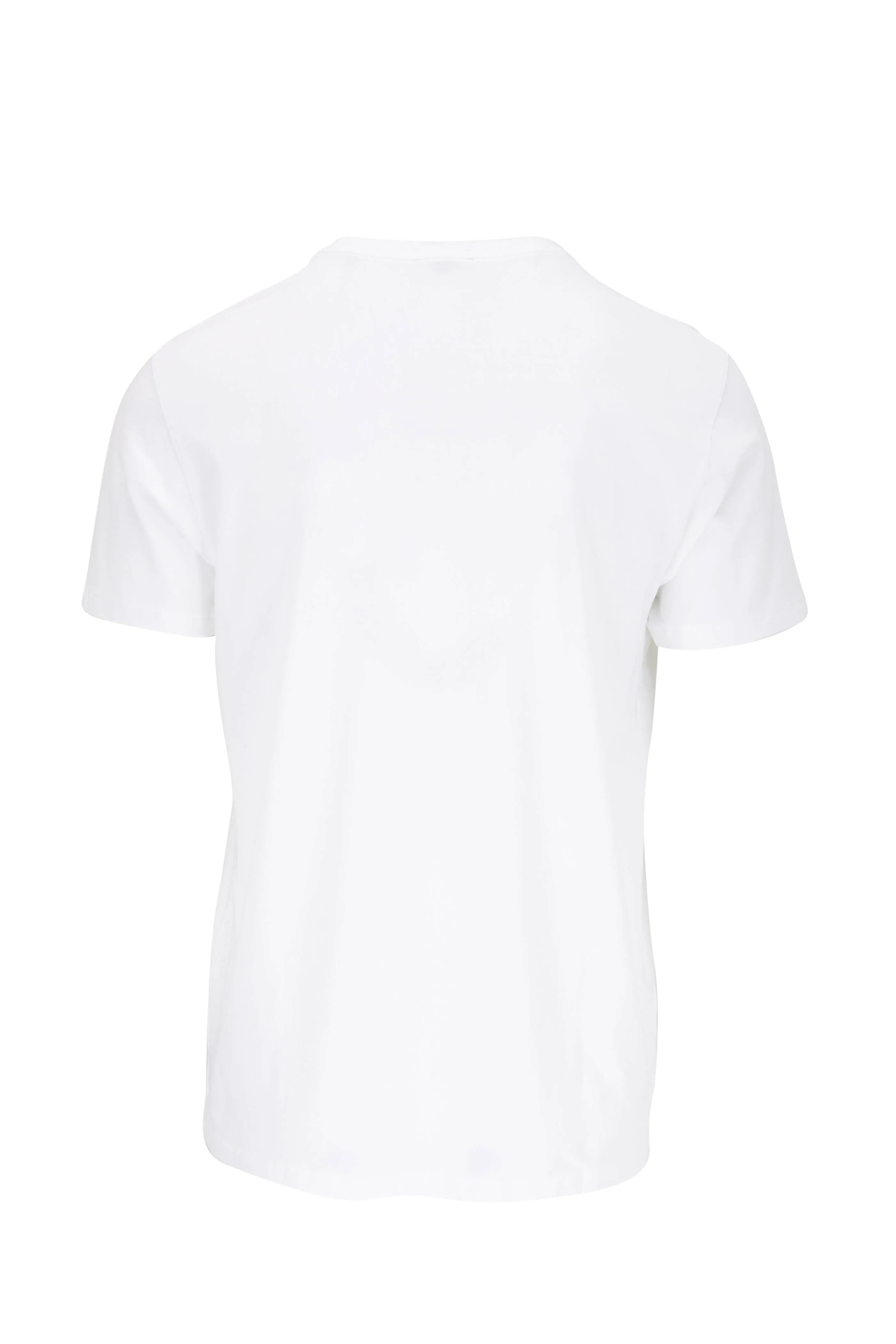 Iconic White Pima Stretch Short Sleeve Crew Neck - Patrick Assaraf