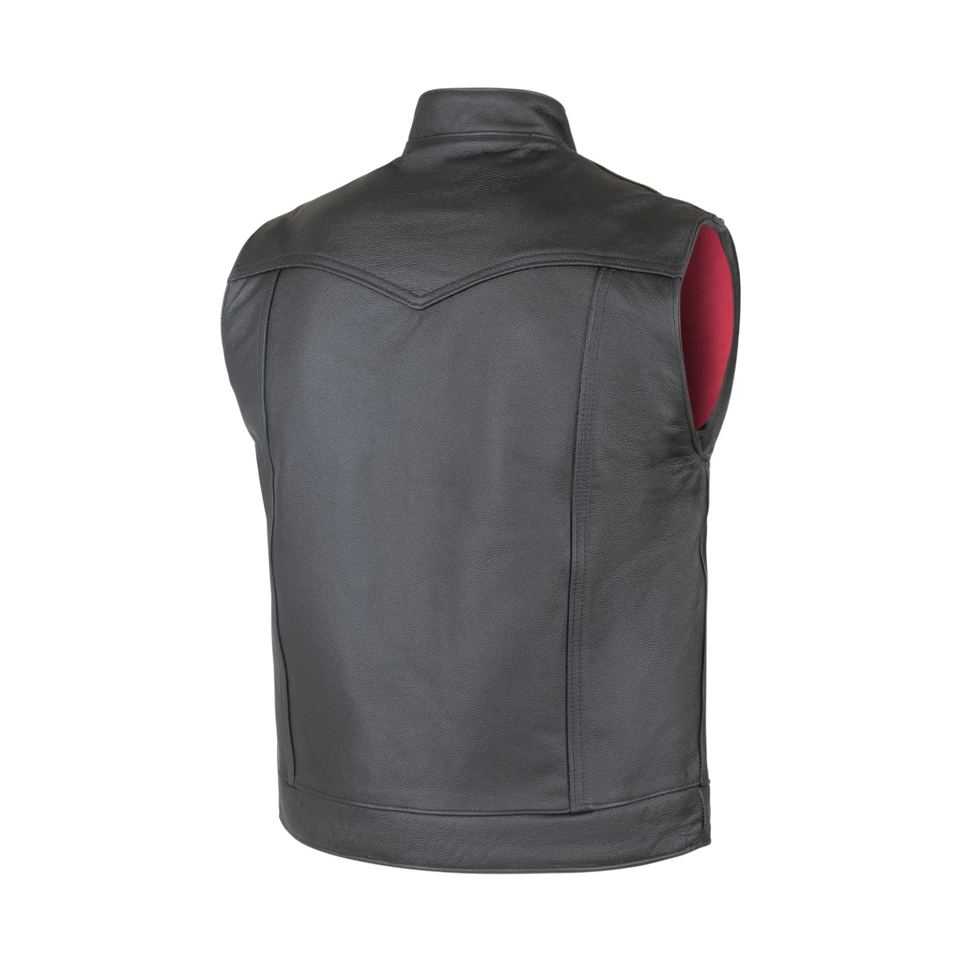 Legendary 'Reaper' Club Style Men's Leather Motorcycle Vest