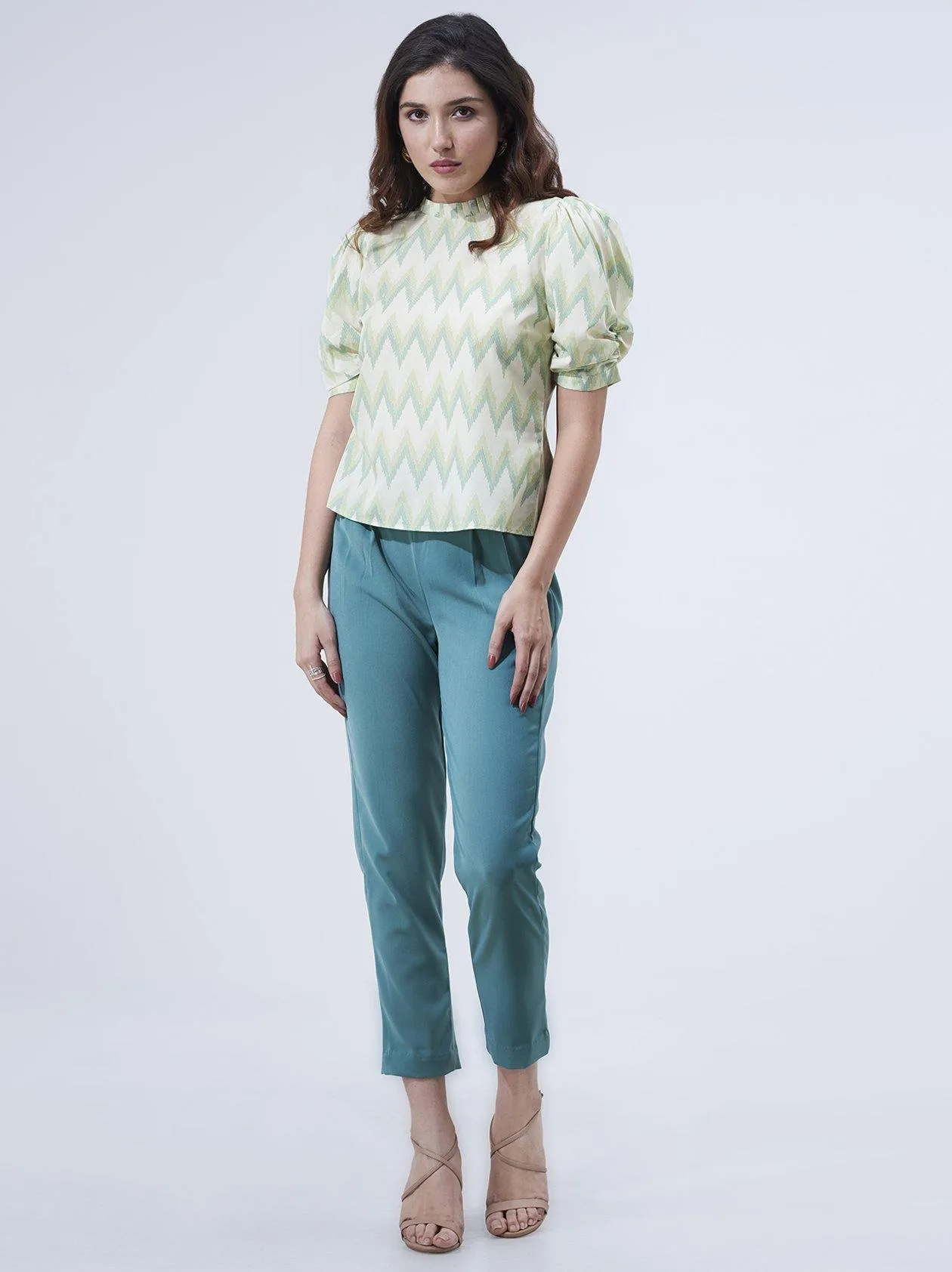 Light Green Tops for Women (GBWT1005)