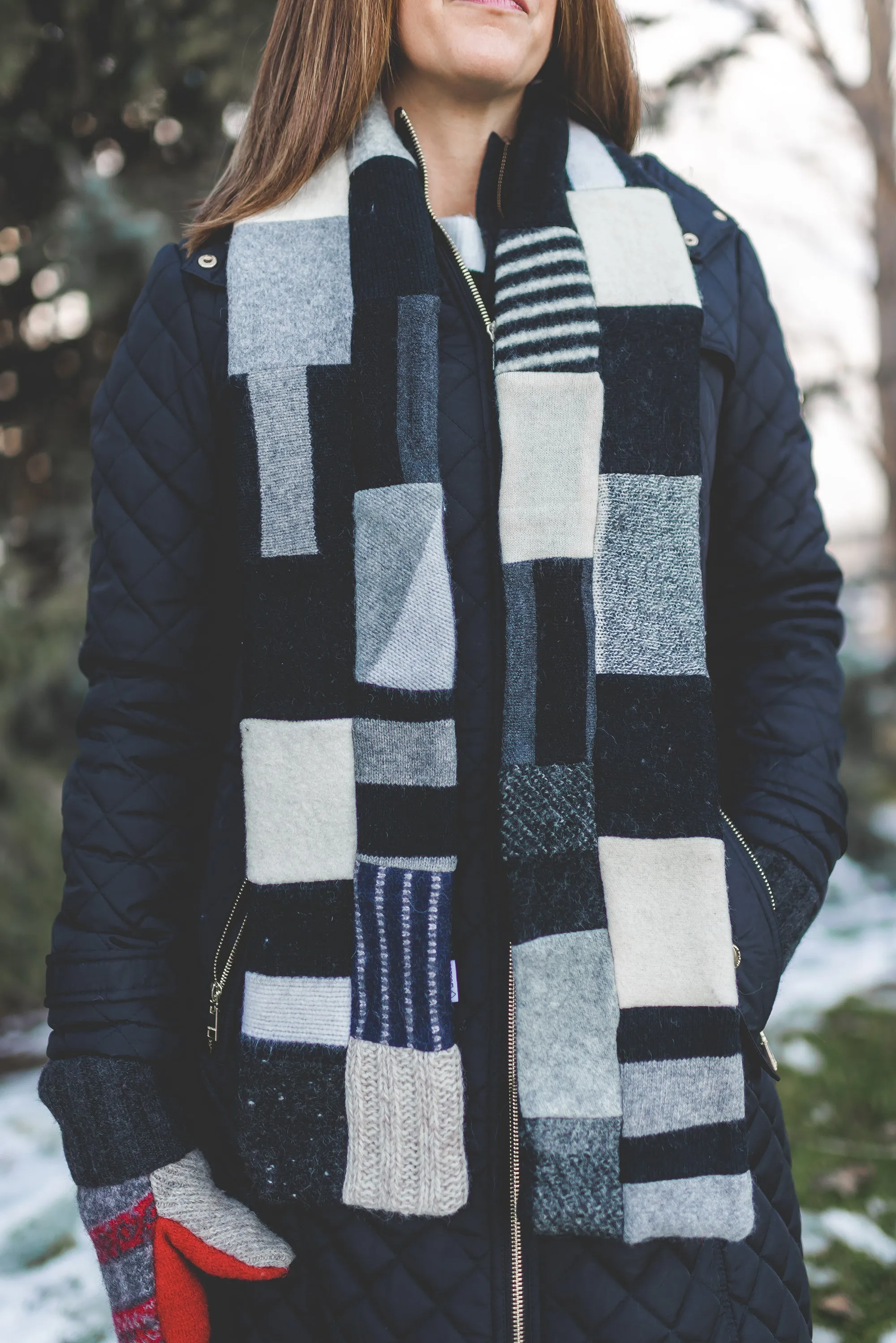 Merino Wool Sweater Scarf | On the Go