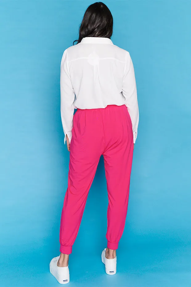 Misty Hot Pink Relaxed Pants