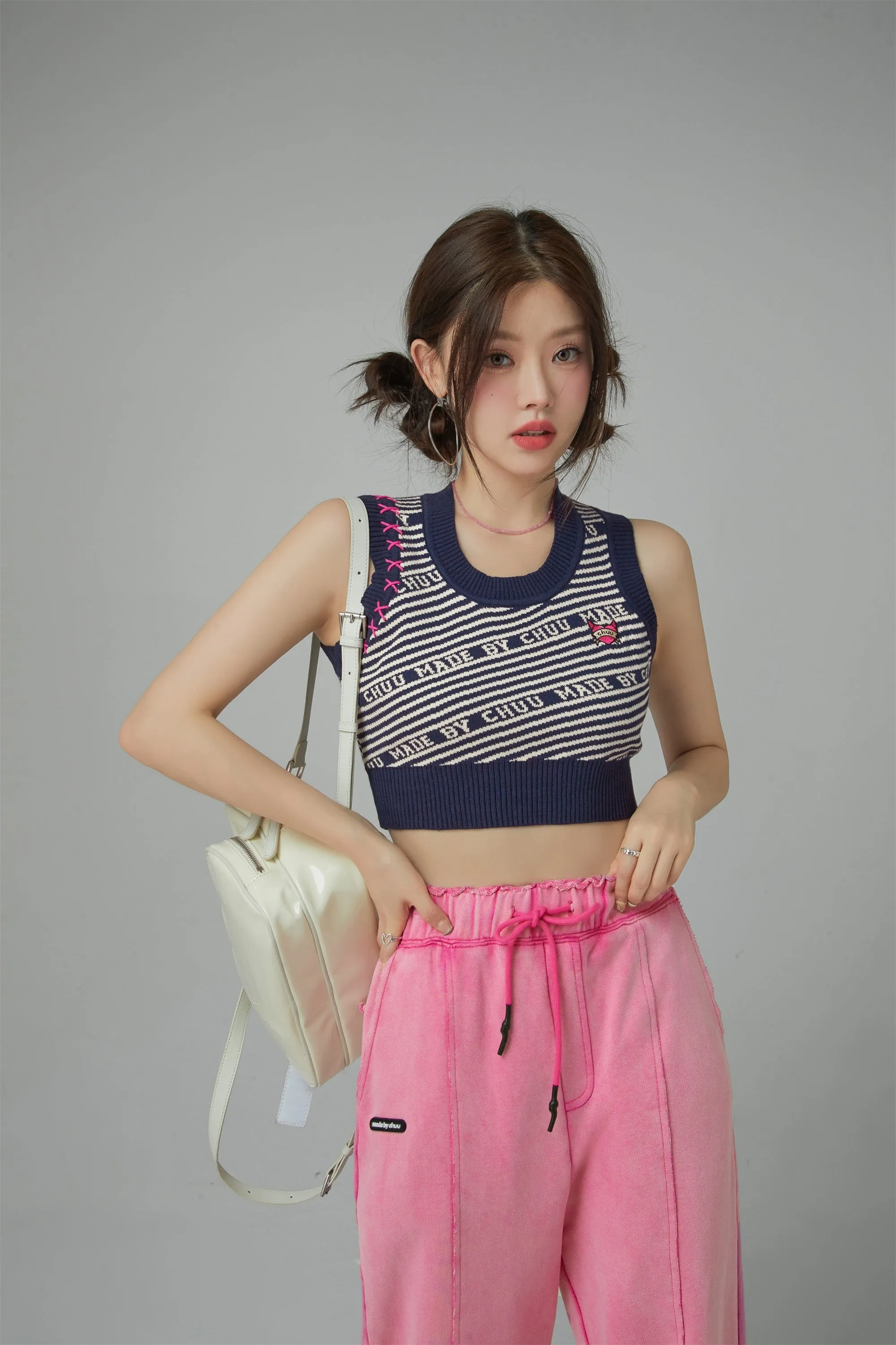 Stitches Knit Crop Top