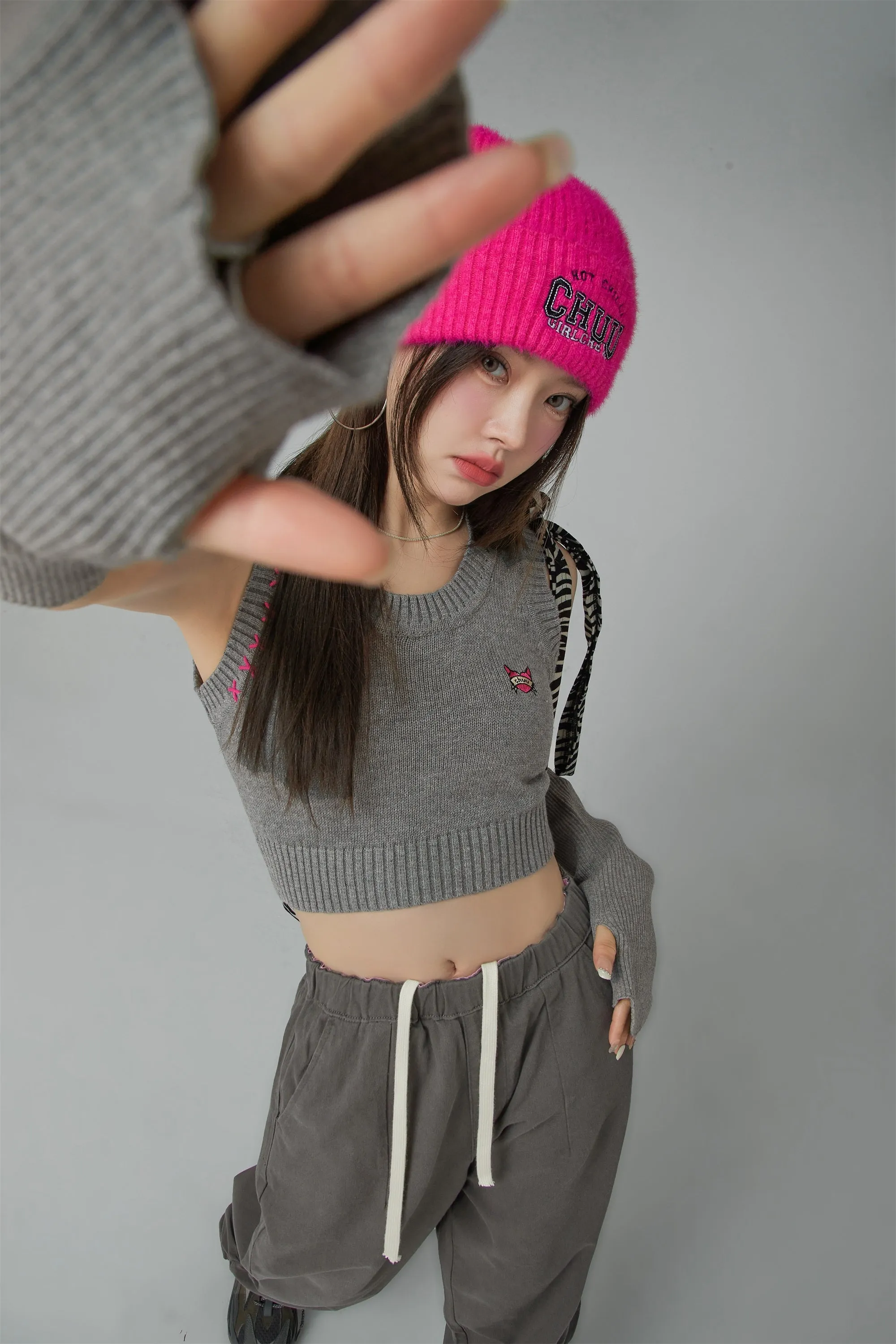 Stitches Knit Crop Top