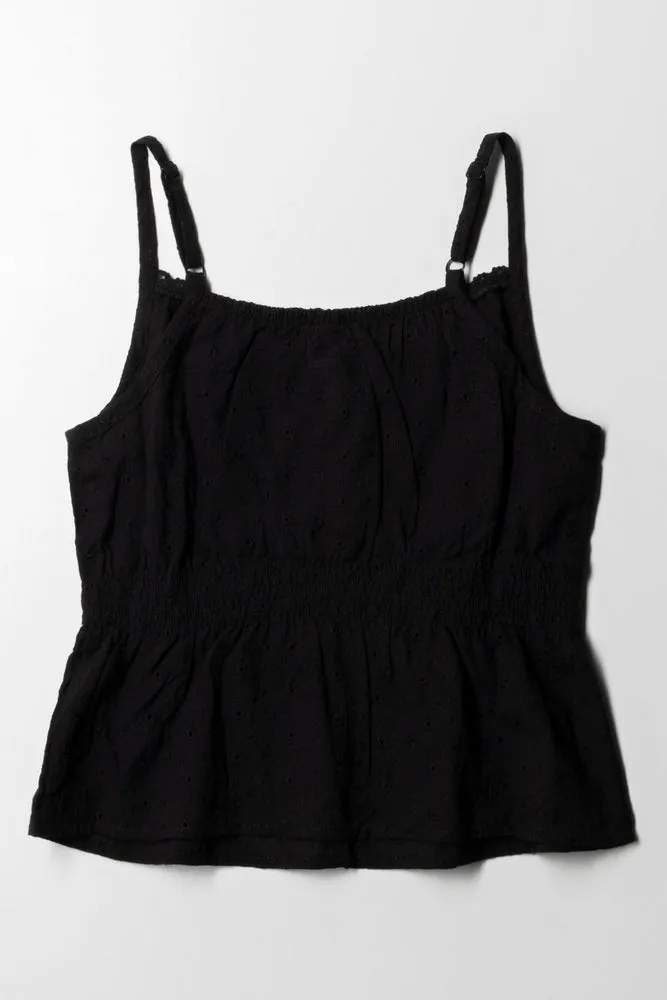 Strappy Anglaise Black